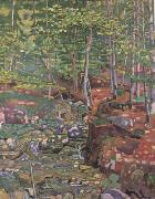 Ferdinand Hodler The Forest Interior near Reichenbach (nn02) France oil painting reproduction